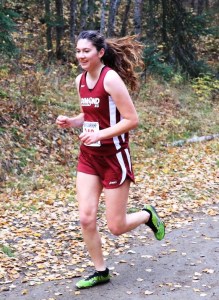 Liesel ran the last race of cross-country season during her senior year of high school.