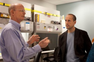 Dr. David Rawlings, left, and Dr. Andrew Scharenberg, right, have pioneered a gene editing technique that can kill and resist HIV.
