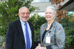 Dr. Ed Marcuse, left, and Ruth Benfield, right
