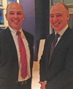 Ojemann (left) with his brother, Steve, at a neurosurgery meeting this month
